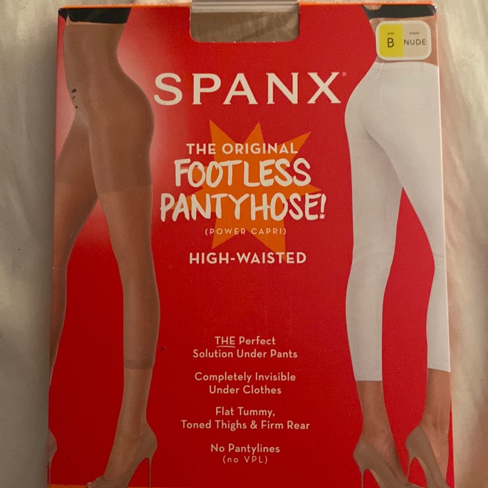 Spanx Power Capri Footless Pantyhose